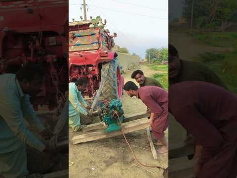 Powerful man dizel engine stand up for tractor start 😱😱😱😱