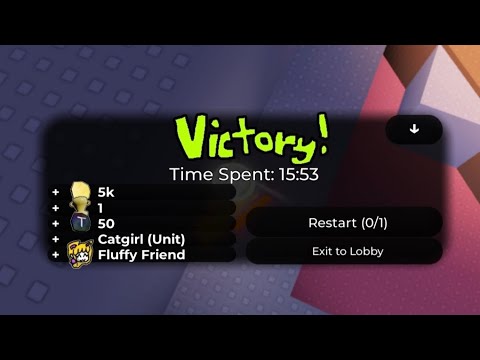 Duel Stage 2 solo special units only (Blox Cards Collab) World Tower Defense 