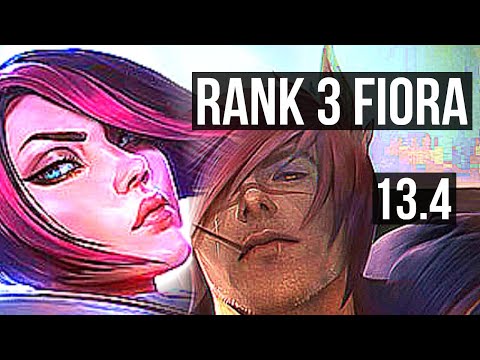 FIORA vs SETT (TOP) | Rank 3 Fiora, 7 solo kills, 300+ games, Dominating | TR Challenger | 13.4