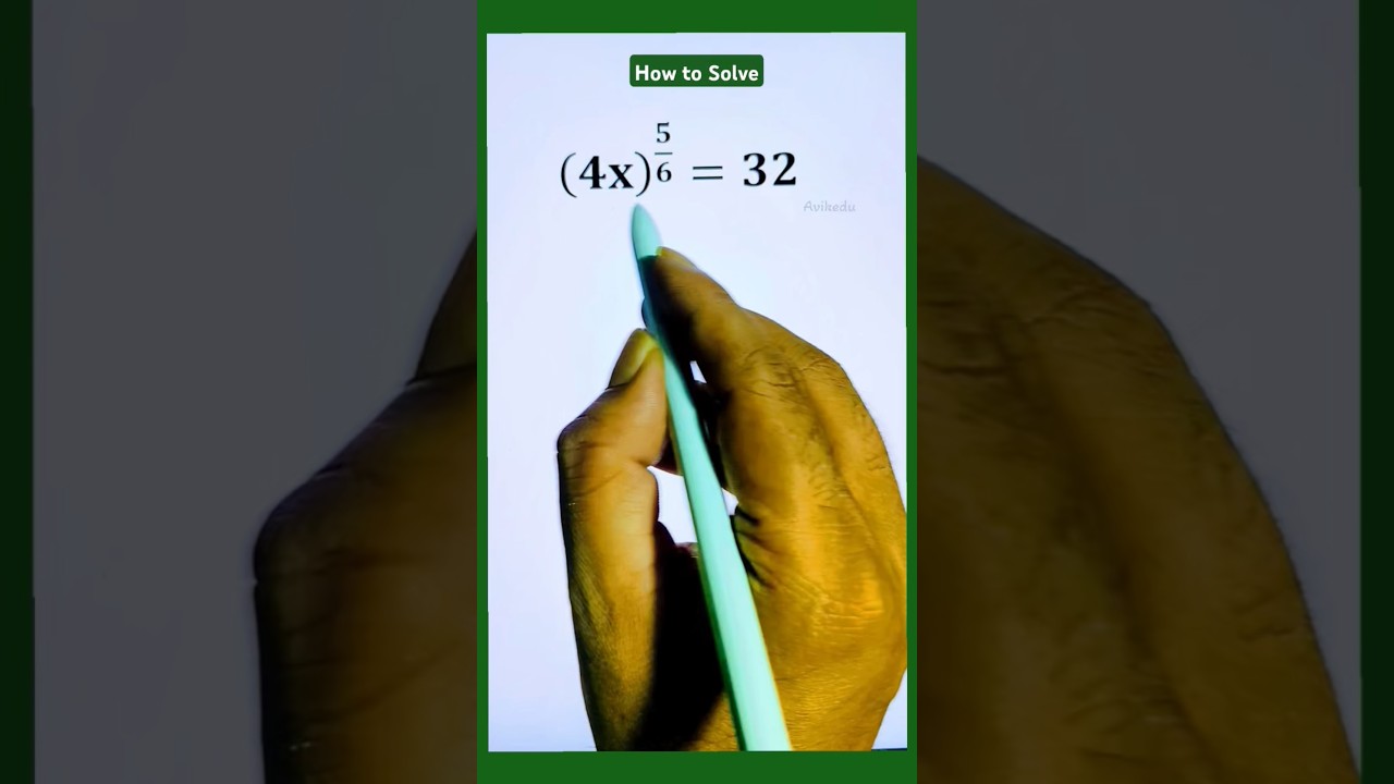 Simplifying very nice exponent math question with variable #shorts #maths
