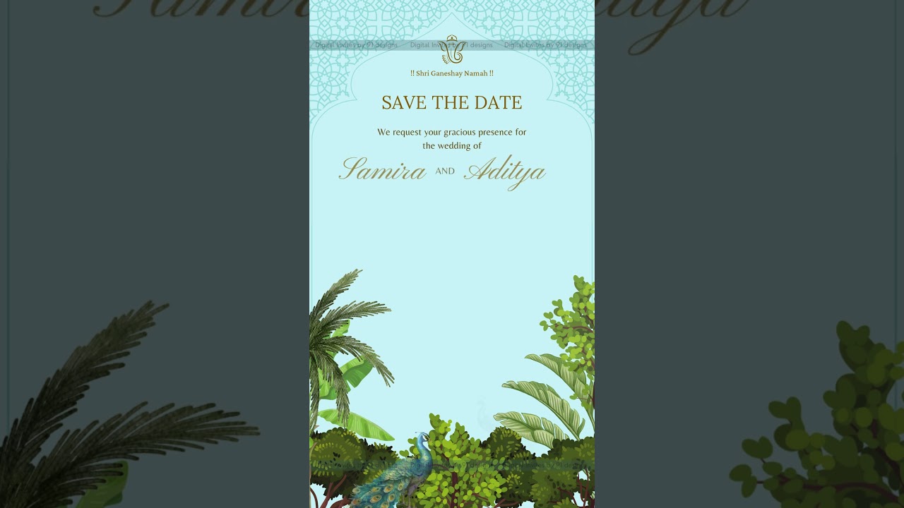 Classic Black & White Save the Date