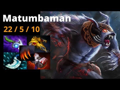 Matumbaman URSA imba 22 KILLS FULL Gameplay with bone7 as ES Dota2 TV