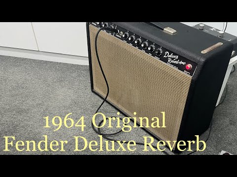 1964 Vintage Original Fender Deluxe Reverb Blackface Demo