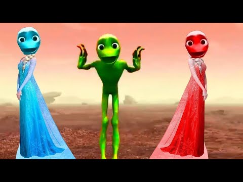 YENİ RENKLİ YEŞİL UZAYLI DANSI YENİ ŞARKISIYLA / AKIM DAME TU COSİTA #dametucosita