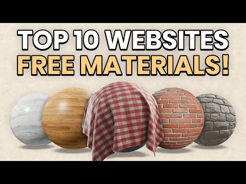 Top 10 Best Websites for FREE PBR Textures and Materials!