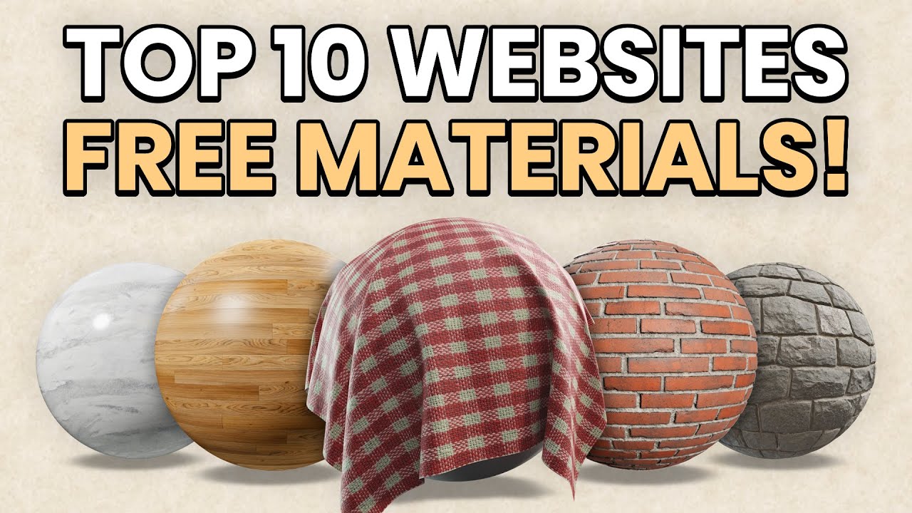 Top 10 Best Websites for FREE PBR Textures and Materials!
