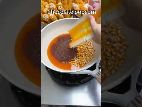 Chocolate Popcorn Make 🧇 #shorts