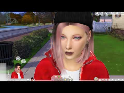 sims alpha cc style download dyed-hair female Hannah Cloutier by Bonita100 Game Video Preview