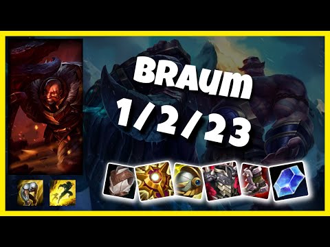 Braum Challenger Gameplay S11 Replay 11.5 Support (1/2/23) - NA