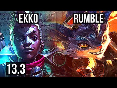 EKKO vs RUMBLE (MID) | 4.6M mastery, 6/1/10, 1000+ games, Dominating | EUW Master | 13.3