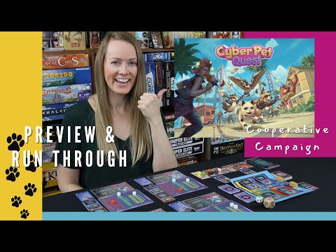 Run Through CYBER PET QUEST with Me! | 1-4 Player Cooperative Campaign Game (A Preview)