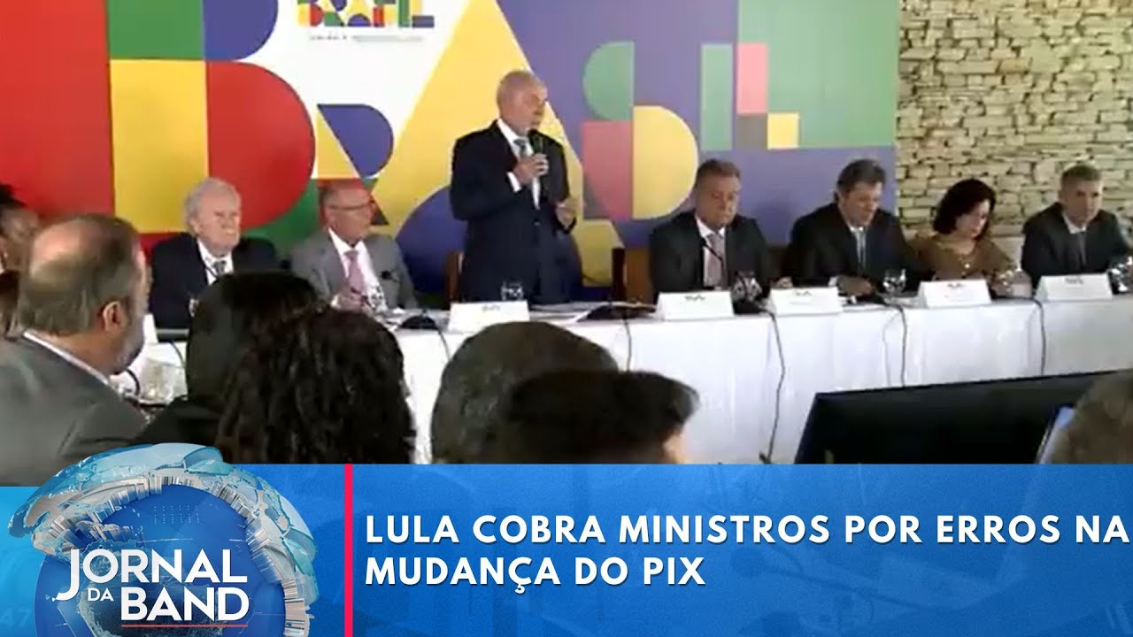 Na 1ª reunião ministerial de 2025, Lula cobra por erros na mudança do Pix | Jornal da Band