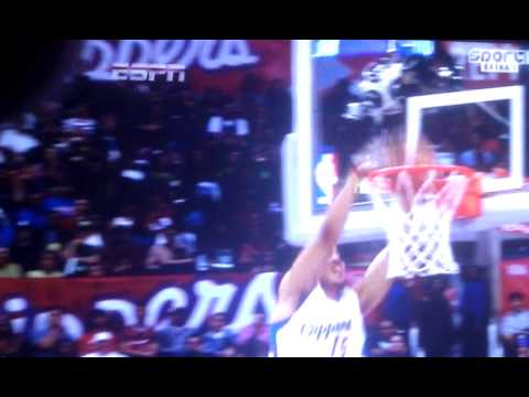 Ryan Hollins dunk vs New York Knicks