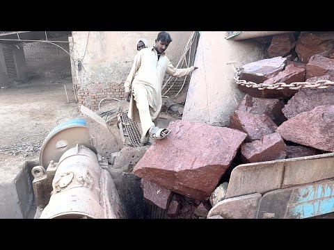 Massive Red Rock Jammed the Crusher 😱 | Extreme Rock Crushing Machine | Crushing Rock 126