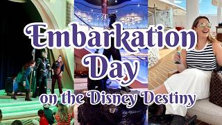 Disney Destiny Day 1 | Embarkation Day on Disney's NEWEST Ship | disney cruise vlog