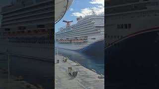 carnival vista departure #cruise #cruiseship #cruisetour