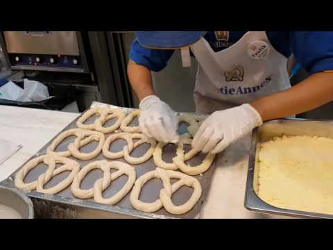 Auntie Anne's pretzel in the making