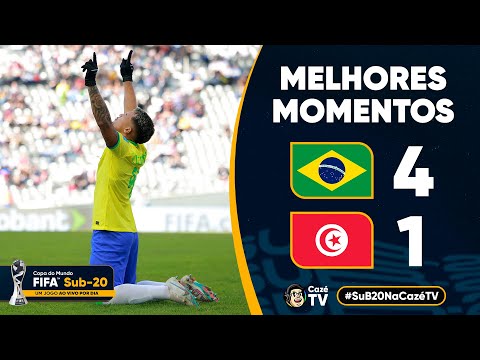 Gols e lances de Brasil x Tunísia