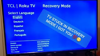 ROKU TV RECOVERY MODE FIX