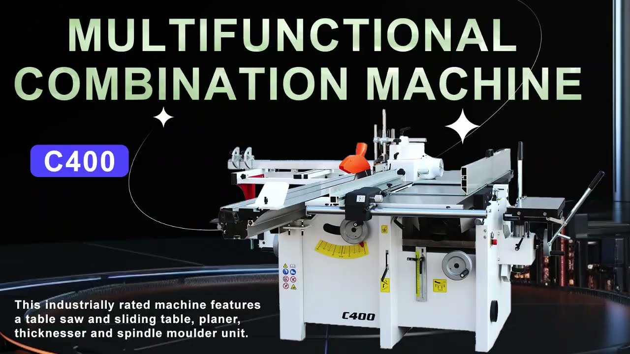 C400 Multifunctional wood 5 in 1 Solid wood Woodworking Combination Machine#machine