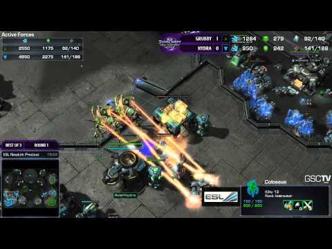 Hydra vs. Grubby - Game 2 - Round 1 - Challenger League - WCS Season One - Starcarft 2