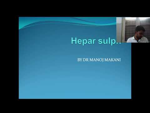 Hepar sulph प्रायोगिक मटेरिया मेडिका हिंदी में