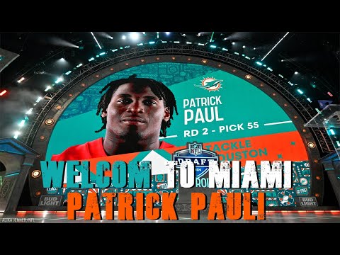 Miami Dolphins Draft Tackle Patrick Paul!