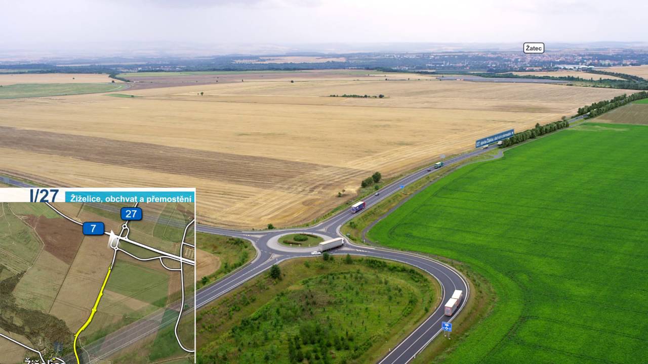 ŘSD ČR - Silnice I/27 - Žiželice, obchvat a přemostění