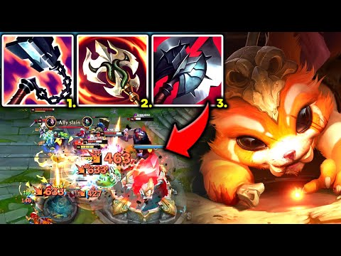 GNAR TOP IS VERY STRONG WITH THIS AOE BUILD! (THIS IS INCREDIBLE) - S13 Gnar TOP Gameplay Guide