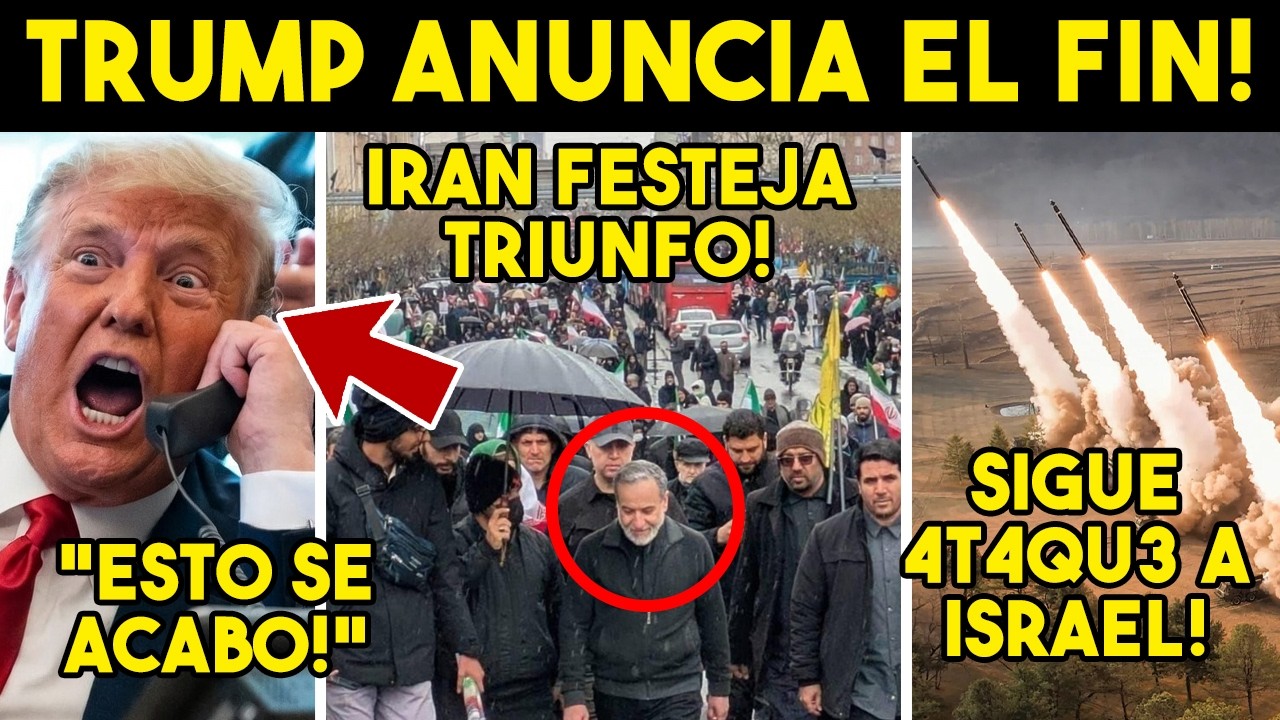 SORPRENDIO A TODOS! TRUMP ANUNCIA EL FIN, SE RETIRA DE IRAN. NO AGUANTO MAS. ADIOS