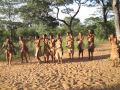 Bushman Girl Dance And Play Namibia