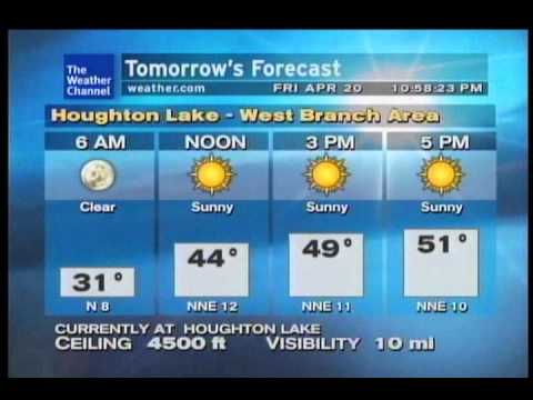 Houghton Lake Weatherstar XL- 4/20/12 22:58 EDT