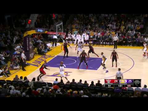 Kobe Bryant's Incredible Shot   Raptors vs Lakers   November 30, 2014   NBA 2014 15 Season