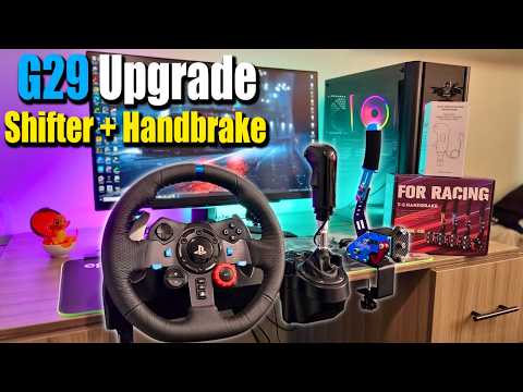 🎮 Update simracing setup | Shifter KNOB + Handbrake for PC | Logitech G29 Setup Unboxing