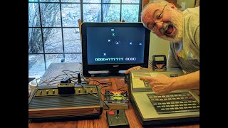 Atari 2600 vs Magnavox Odyssey 2 - Asteroids vs UFO! - Great 1970s Retro Fun Video Gaming!