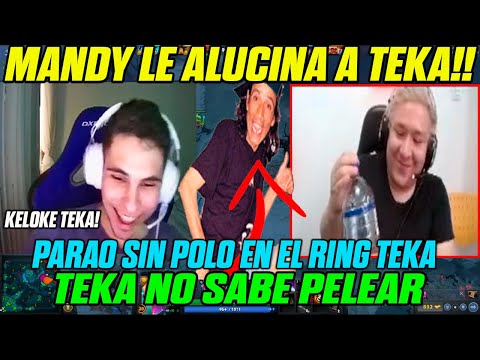 🤣MANDY ALUCINA A KINGTEKA! "1 VS 1 EN EL RING CON PUÑO" KINGTEKA NO SABE PELEAR CON PUÑO🤣