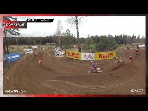 Horgmo vs Guadagnini | MX2 Race 2 | MXGP of Latvia 2022 #MXGP #Motocross