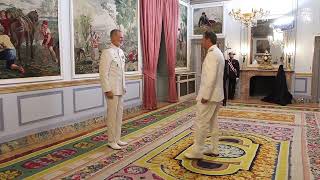 S.M. el Rey recibe en audiencia militar a una comisión de seguimiento de la conmemoración del centenario del Buque Escuela “Juan Sebastián de El