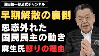 早期解散の裏側！思惑が外れた国民民主の動きと麻生副総裁ご立腹の理由