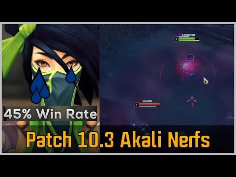 Akali Changes Preview - New AKALI NERFS Patch 10.3 (League of Legends)