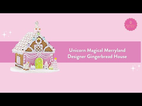 Unicorn Magical Merryland Designer Gingerbread House Tutorial
