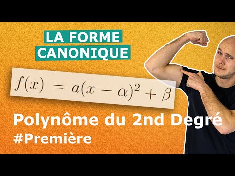 Forme canonique d'un polynôme du second degré - Première