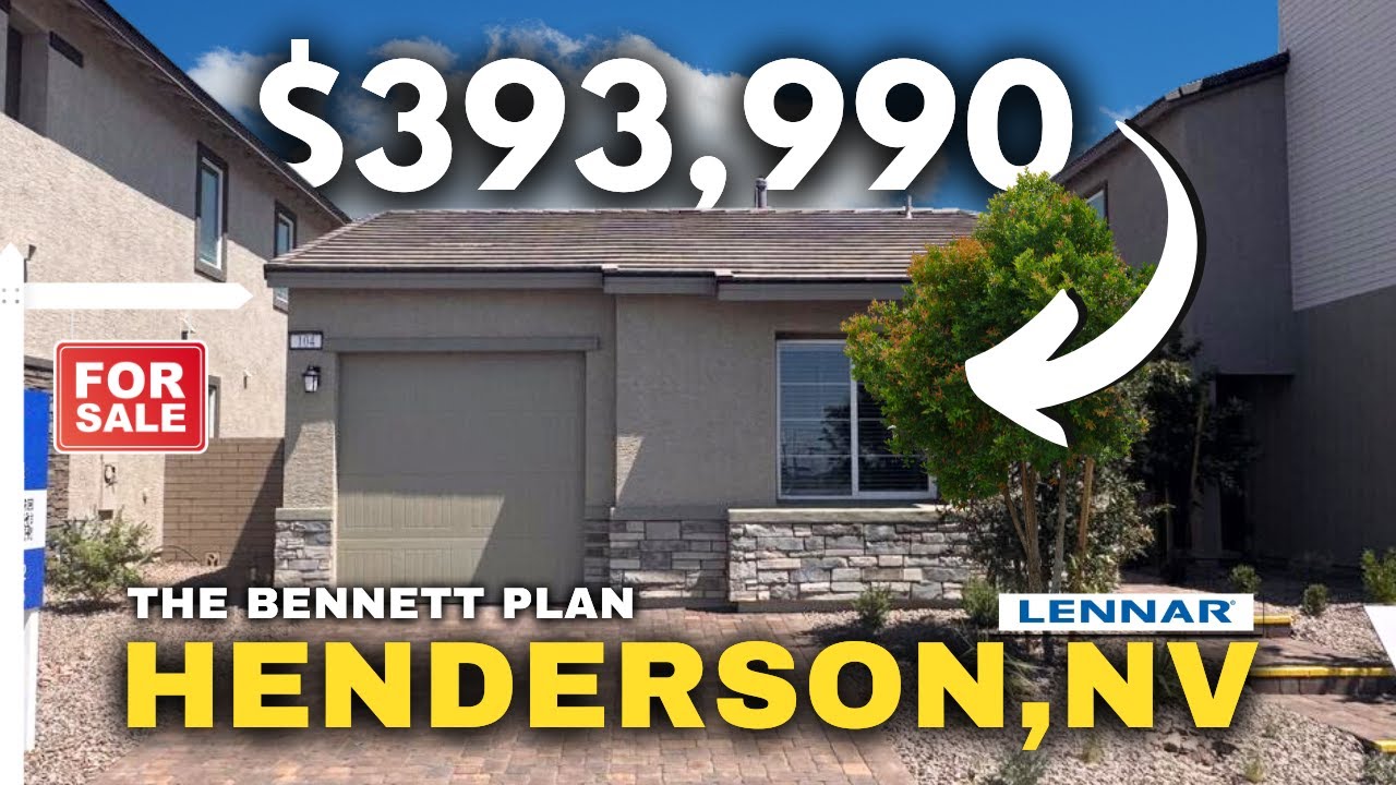 Most Affordable NEW Single Story Home in Las Vegas | Bennett by Lennar at Carlton Cadence HENDERSON