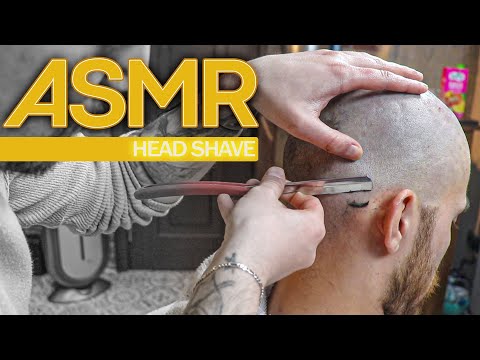 ASMR | Head Shave with Lots Of Triggers Video
