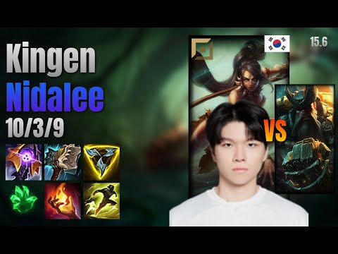Kingen Top Nidalee vs Gangplank lol KR solo rank Full Game 15.6 | 킹겐 니달리 vs 갱플랭크