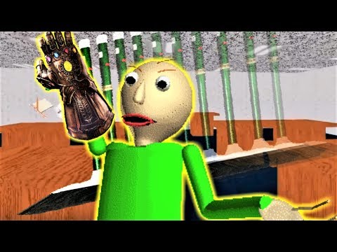 BALDI TURNS INTO THANOS!! | Baldi's Basics MOD: Baldi's Basics Infinity War