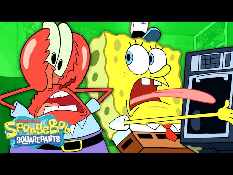 螃蟹堡壘的休息室？| 海綿寶寶 (The Krusty Krab Break Room ? | Breakin' | SpongeBob)