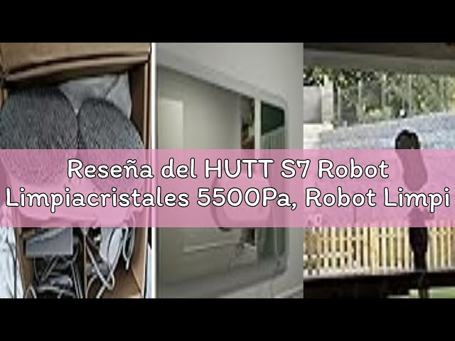 Vídeo relacionado con HUTT S7 Plus Robot Limpiacristales con Fuente de Energía Portátil, Sistema Dual Drive Flotante 3D, Carga Durante el Funcionamiento, Pulverización Automática y Protección Múltiple