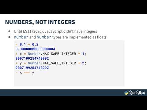 JavaScript Quirks for Python Developers