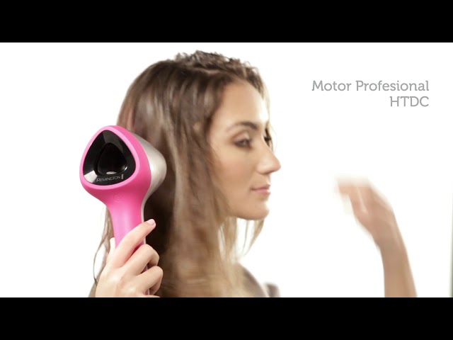 Ionen Föhn Remington Air 3D D7777 1800W 3 Temperaturstufen 2 Geschwindigkeiten Zubehör Bronze video